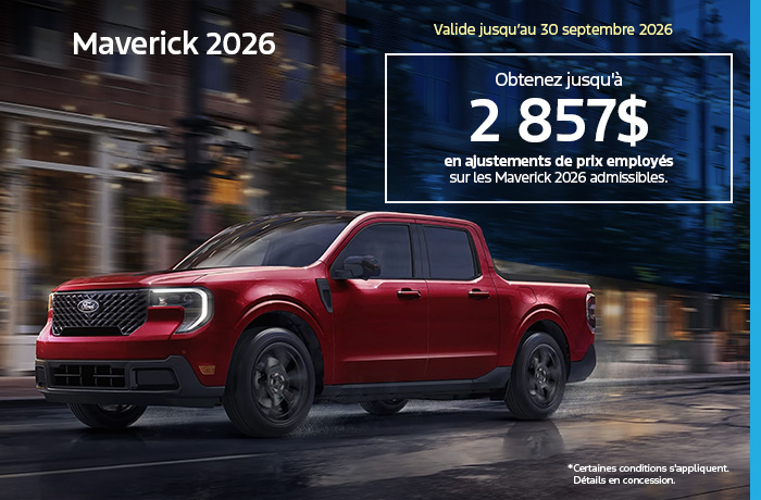 Bannière de Maverick 2026